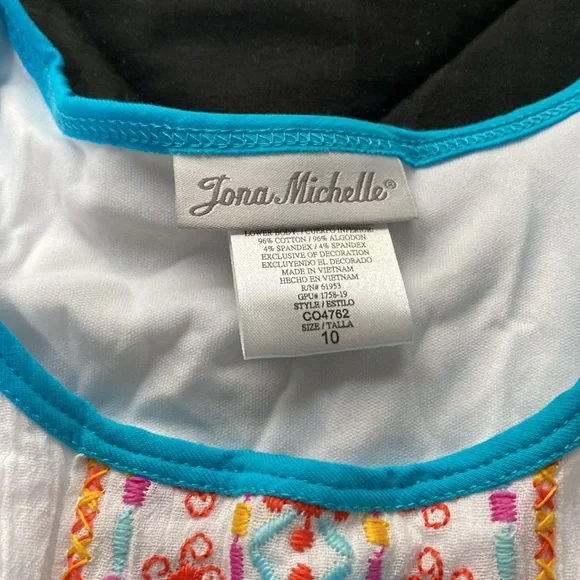 Jona Michelle Kids Summer Dress Size 10 - Picture 2 of 3